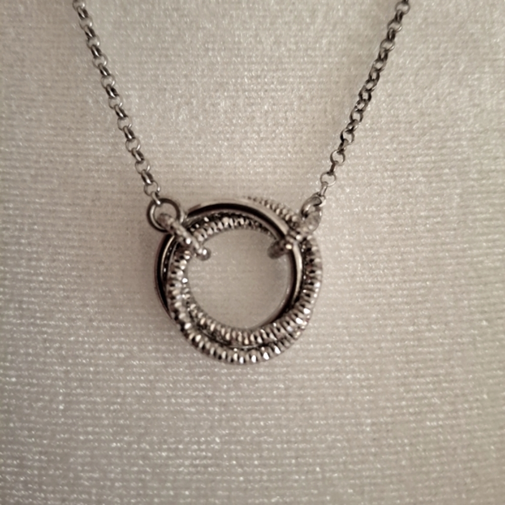 Sterling Silver Circle Necklace